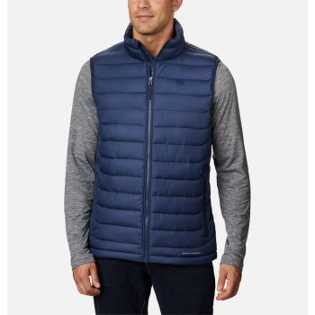 Columbia Collegiate Powder Lite - Notre Dame, Chaleco Azul Marino Para Hombre | 164973-JKH